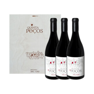 Conjunto Vinho Quinta dos Poços Tinto - MG XXI - 3 garrafas