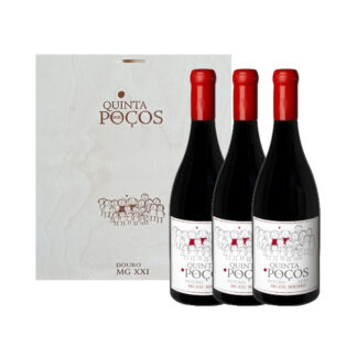 Conjunto Vinho Quinta dos Poços Tinto - MG XXI Sousão - 3 garrafas