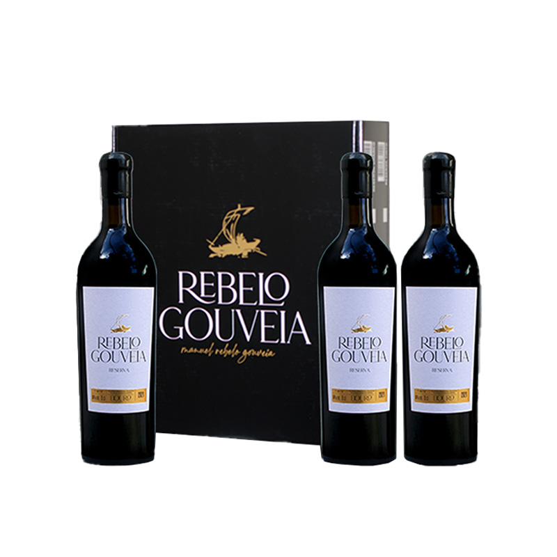 Conjunto Vinho Rebelo Gouveia Tinto - Reserva - 3 Garrafas