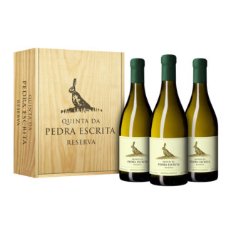 Conjunto Vinho Quinta da Pedra Escrita Branco - Reserva - 3 Garrafas