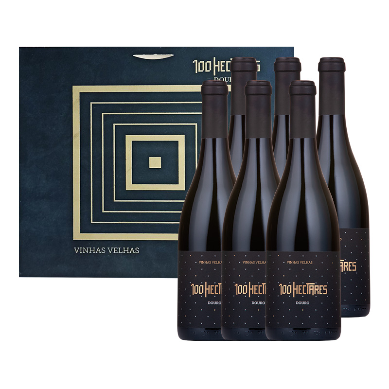 Conjunto Vinho 100 Hectares Tinto - Vinhas Velhas - 6 garrafas
