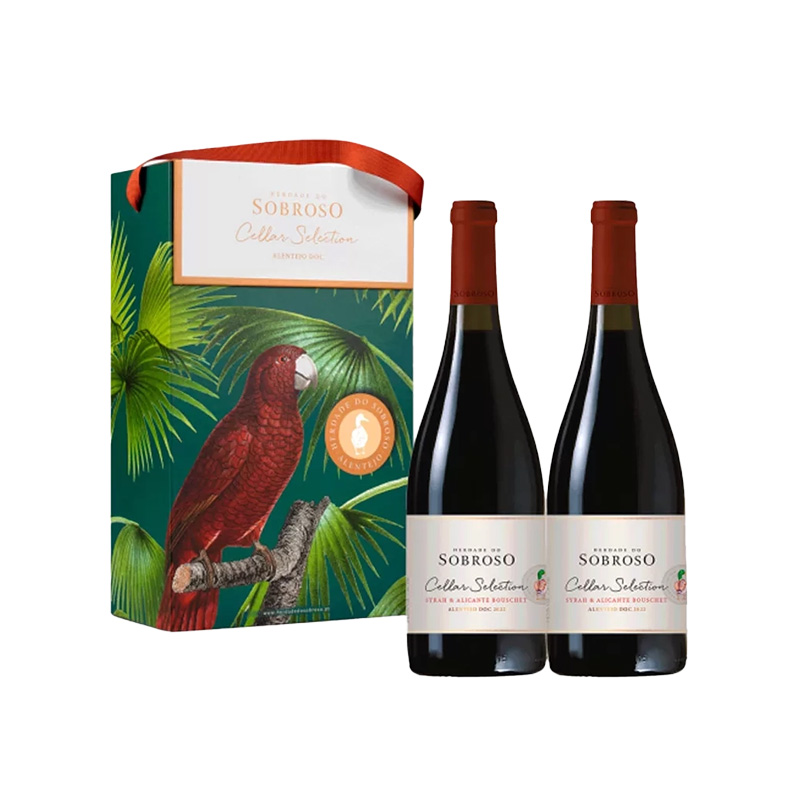Conjunto Vinho Herdade do Sobroso Tinto - Cellar Selection - 2 garrafas