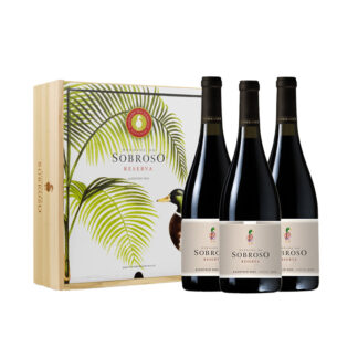 Conjunto Vinho Herdade do Sobroso Tinto - Reserva - 3 garrafas