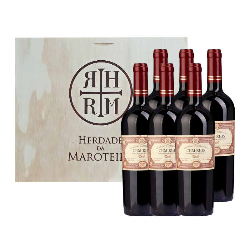 Conjunto Vinho Cem Reis Tinto - Syrah - 6 garrafas