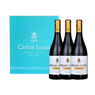 Conjunto Vinho Ribeiro Santo Tinto - Reserva - 3 garrafas