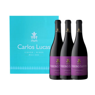 Conjunto Vinho Ribeiro Santo Tinto - Touriga Nacional - 3 garrafas
