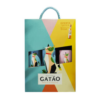 Conjunto Vinho Gatão Branco e Rosé - 3 garrafas