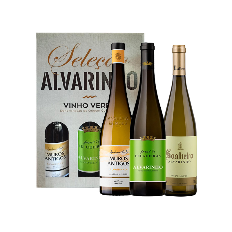 Conjunto Seleção Alvarinho - Muros Antigos + Floral + Soalheiro - 3 garrafas